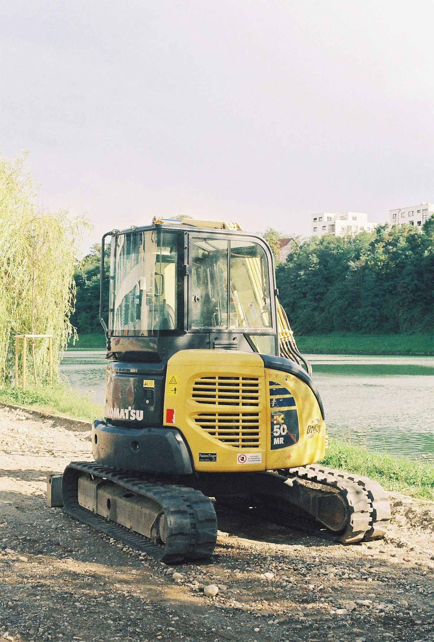 Komatsu PC50MR mini excavator with rubber tracks
